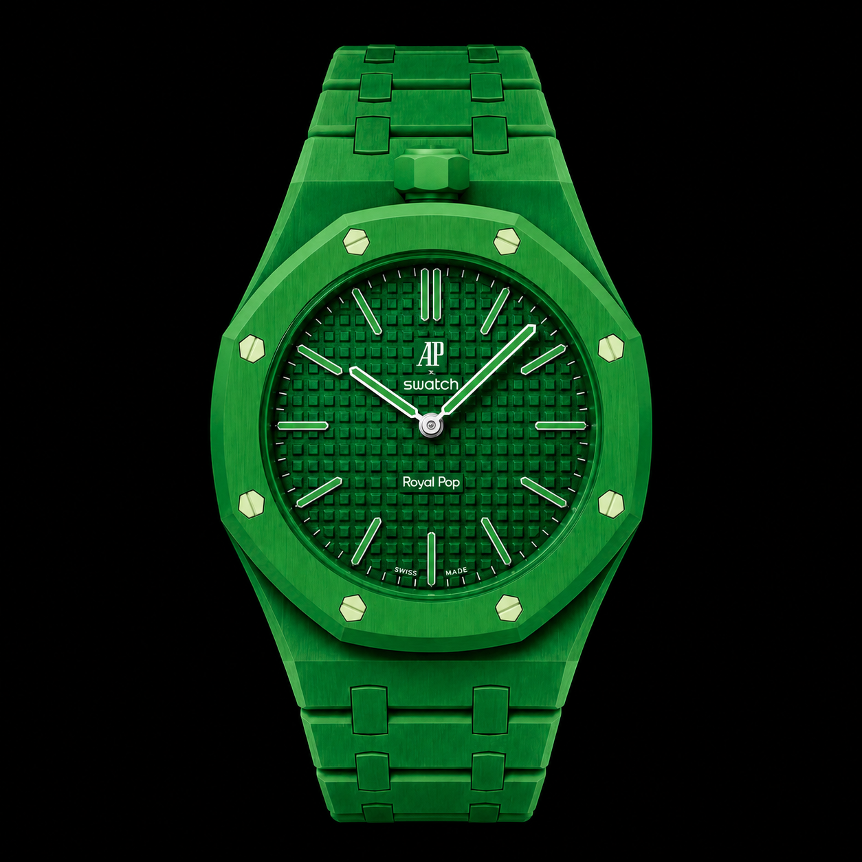 AP x Swatch Green Eight - Ceramic Strap